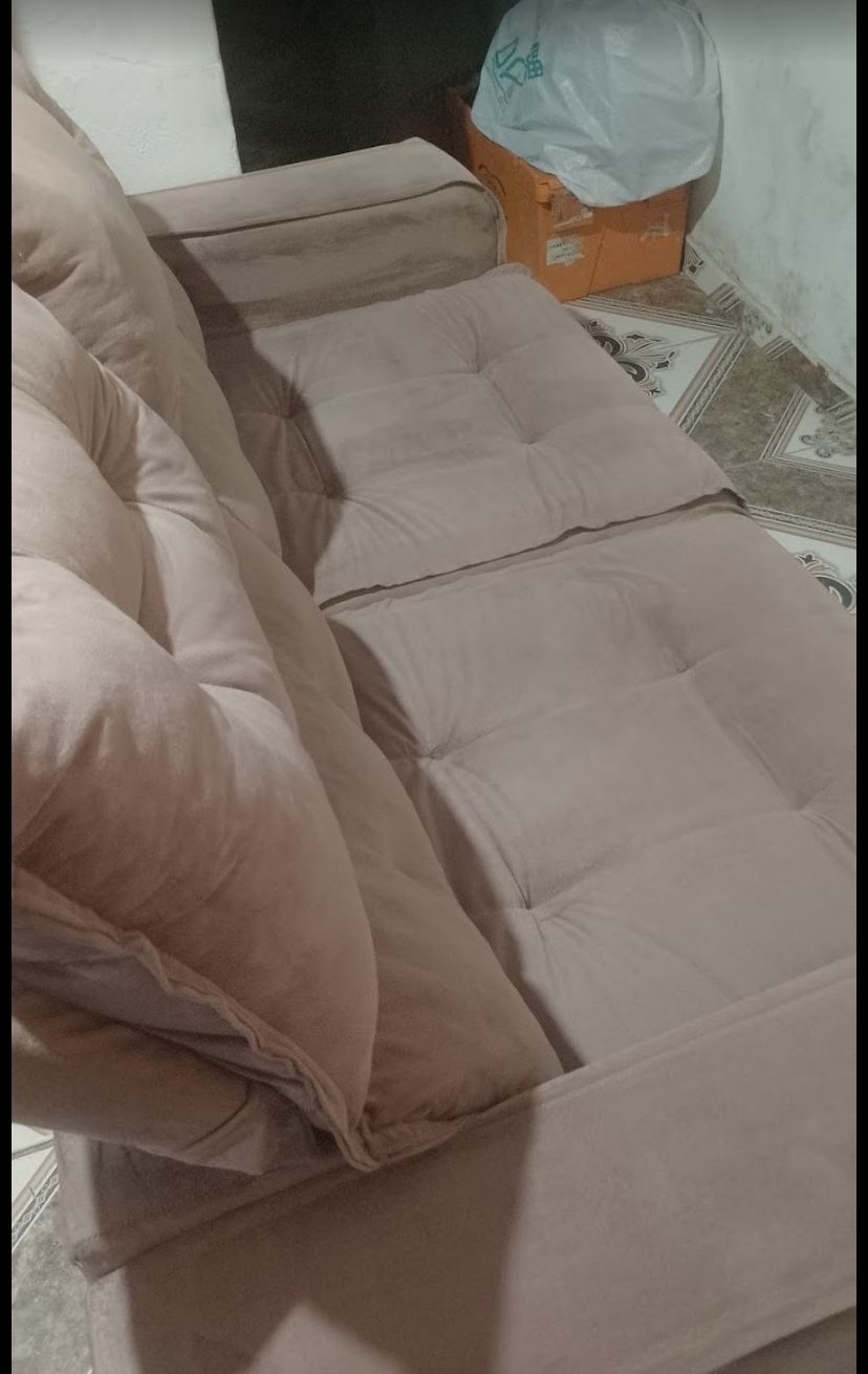 Sofá higienizado pela Qualy Clean